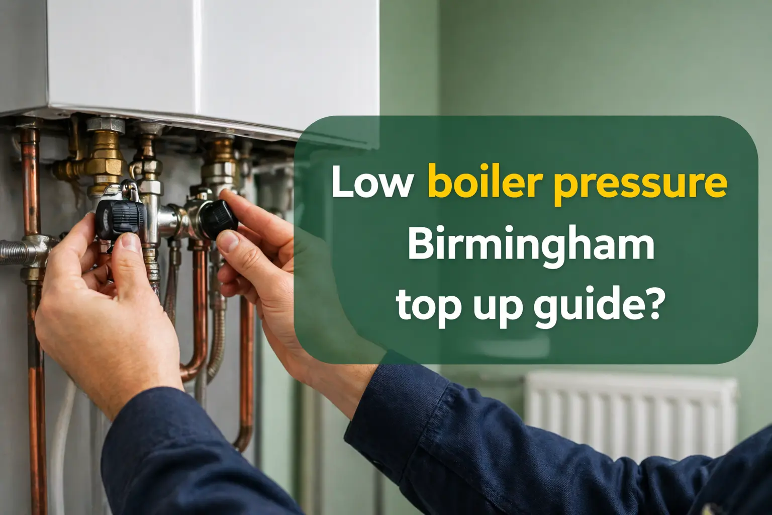 Low boiler pressure Birmingham top up guide?